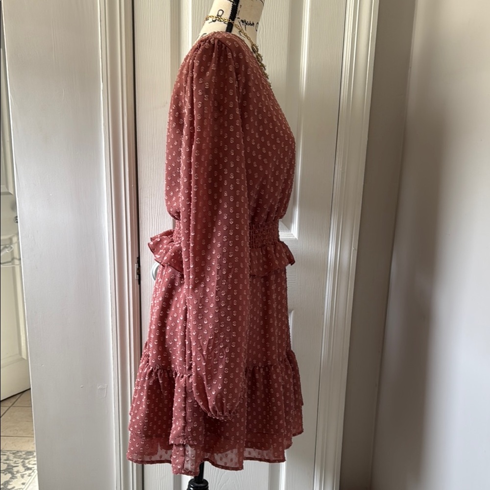 Altar’s State One-Shoulder Polka Dot Dress - Picture 6 of 9